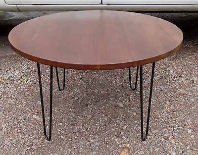 Round Solid Walnut Bissman Coffee Table (CT333) • $399