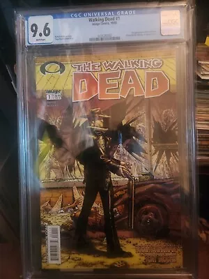 Walking Dead #1 CGC 9.6 White Pages Image Comics First Rick Grimes Appearance • $1350