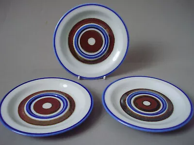 £24.95 • Buy 3 X Vintage Arabia Finland Large Saucers  Wellamo  By Peter Winquist 1960s 1970s