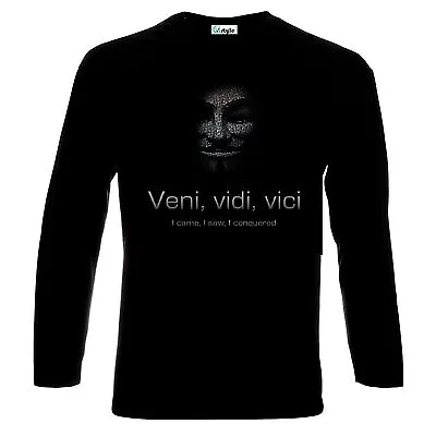 $14.85 • Buy Anonymous V For Vendetta Logo Longsleeve T-Shirt All Sizes
