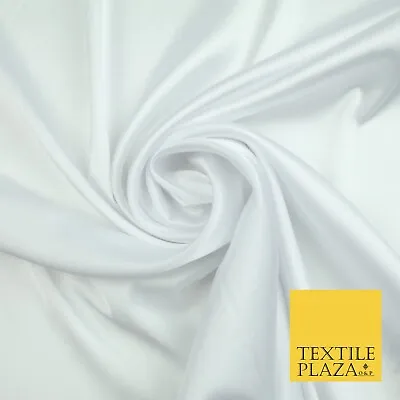 100 COLOURS - Fine Silky Smooth Liquid Sateen Satin Dress Fabric Drape Lining • £1.50