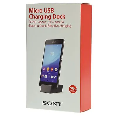 Sony DK52 Easy Connect Micro USB Compact Charging Dock For Xperia Z3+ And Z4 • $16