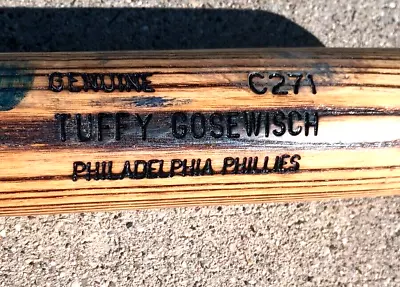 TUFFY GOSEWISCH Phillies GAME USED MLB Baseball Bat PHILADELPHIA • $44.79