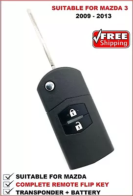 REMOTE FLIP CAR KEY SUITABLE FOR MAZDA 3  2009 2010 2011 2012 2013 Type 4 • $45