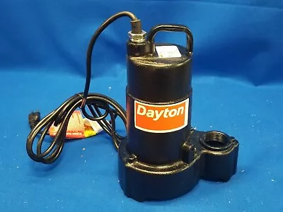 DAYTON 4HU69 Submersible Sump Pump 1/2 HP No Switch Included 57 Gpm Flow Rate • $120