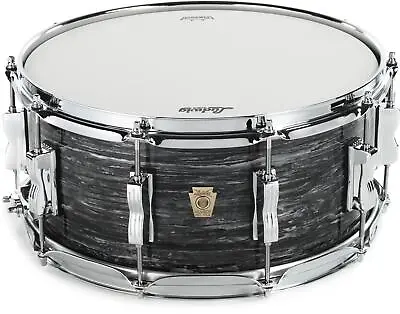 Ludwig Classic Maple Snare Drum - 6.5  X 14  Vintage Black Oyster • $599