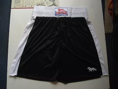 Lonsdale Black Boxing/Fighting Shorts Size XXL 36 When Relaxed Waist. • £20