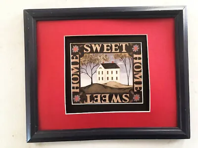Warren Kimble Country Home - Home Sweet Home  8 X 10 Matted Framed Print • $22