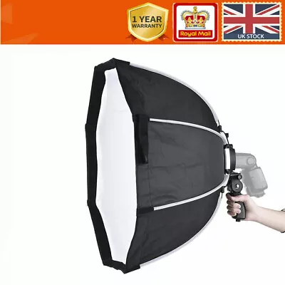 90cm Outdoor Portable Photo Speedlite Octagon Softbox Umbrella For Godox Yongnuo • £41.99