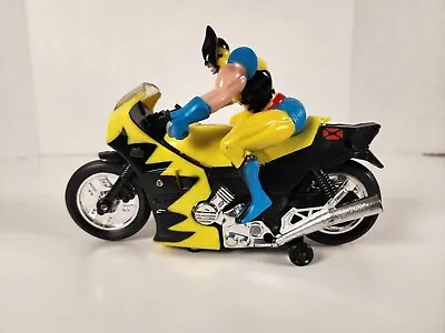 Vtg Wolverine Motorcycle Bump And Go Action Figure Toy  (Marvel SOMA 1995) • $12.95