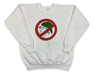 $23.99 • Buy Vintage 80s 90s Scrooge Busters Anti Christmas Raglan Sweatshirt Made In USA XL