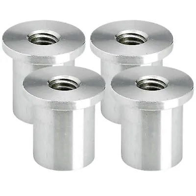 $19.79 • Buy Lowbrow Customs Tophat Blind Threaded Aluminum Bung 3/8-16 Thread - 4 Pack