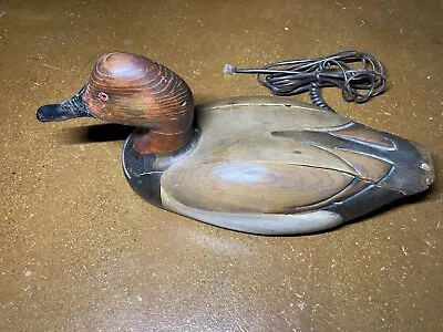 Vintage Carved Painted Wooden Duck Land Line Cobra Phone Tone Dial 14  Tom Taber • $59.95