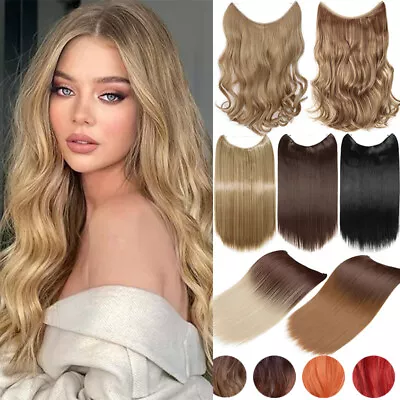 US CLEARANCE WIRE In Natural As Human Hair Extension Skin Weft Blonde Thick Ring • $13.40