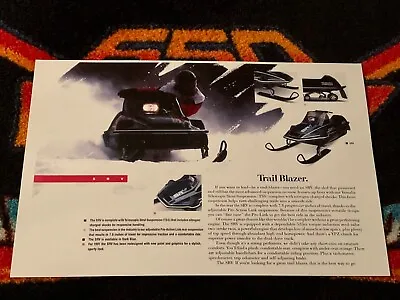 🏁 91’ YAMAHA SR-V Snowmobile Poster  vintage Sled Blue SRV  ((TRAIL BLAZER)) • $21.88