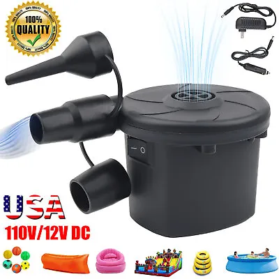 3 In 1 Electric Air Pump For Intex Inflatable Air Mattress Bed Boat Couch Pool • $8.95