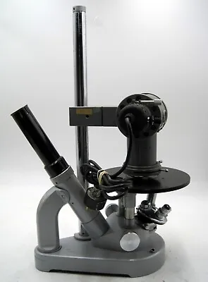 Vintage Ernst Leitz Wetzlar Germany Inverted Microscope W/4 Objectives • $674.35