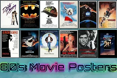 Classic 80's Movie Posters 80s Film Posters High Quality Part 1 • £5.99