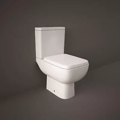 RAK Ceramics Series 600 Close Coupled Toilet Soft Close Seat Full Access White • £260.45