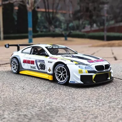 1:24 BMW M6 GT3 CSL Racing Car Wheeling HighLight Sport Model Diecast Alloy Toy • $45.60