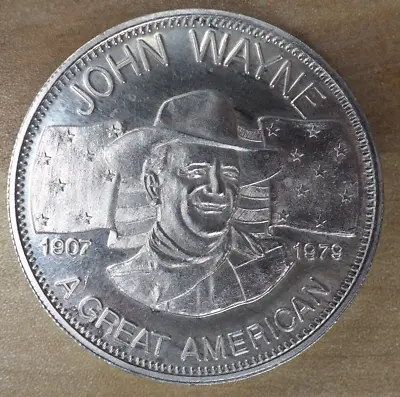 John Wayne The Duke A Great American Coin 1 Troy Oz .999 Fine Silver - FREE SHIP • $43