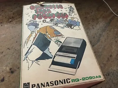 Vintage Panasonic RQ-209AS Portable Cassette Tape Recorder Collector Untested • $35