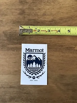 Marmot 1974 Mtn Scene Climbing Outdoor Hiking Sticker/Decal Blue White Approx 3” • $4.50