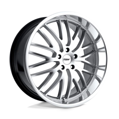 $247.98 • Buy TSW Snetterton 17X8 5 Lug Wheel Hyper Silver Mirror Cut Lip 1780SNT405114S76