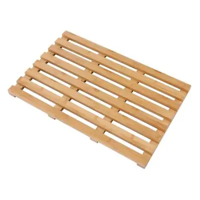 £12 • Buy Laminated Bamboo Wooden Rectangular Bathroom Bath Shower Mat Duck Board