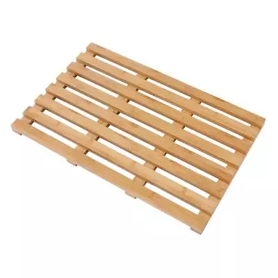 £12 • Buy Laminated Bamboo Wooden Rectangular Bathroom Bath Shower Mat Duck Board