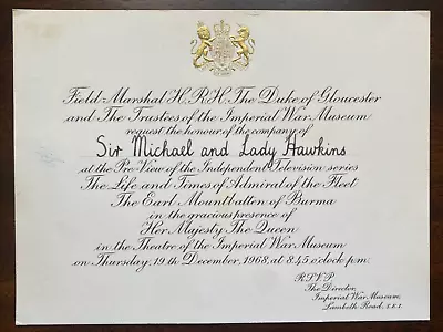 Antique Invitation Prince Henry Duke Gloucester Queen Elizabeth II Mountbatten • £19.99