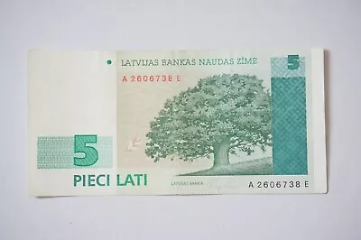 5 Latvian Lats Banknote (LVL) • $150