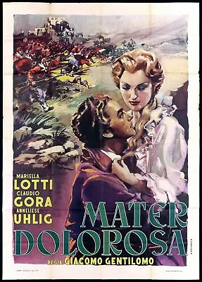 Mater Dolorosa Poster Cinema Mariella Lotti Claudio Gora 1942 Movie Poster 4f • $180