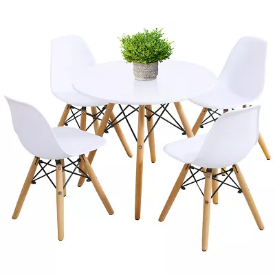 Children Table &Chair Set Simple Mid-Century Dining Play Table W/ 5Chairs Toddle • $139.99