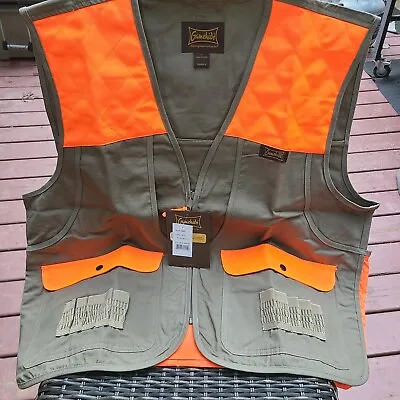 $35 • Buy Gamehide Men’s Hunting Vest Brown With Blaze Orange Accents Pockets