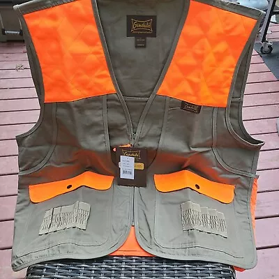 $40 • Buy Gamehide Men’s Hunting Vest Brown With Blaze Orange Accents Pockets