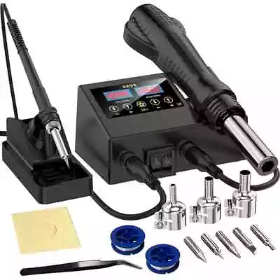 Soldering Station Digital Display Hot Air Gun Welding Rework For BGA SMD PCB IC • $168.98