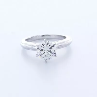 1.62ct F-SI2 Round Natural Certified Diamond 18K Gold Solitaire Engagement Ring • $6119.82