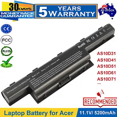 AS10D31 AS10D51 AS10D61 AS10D71 Battery For Acer Aspire 4551 4741 5750 7741 58Wh • $30.99