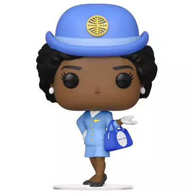 Officially Licensed Pan Am Stewardess With Blue Bag Pop! 3.75  Tall Vinyl • $31.95