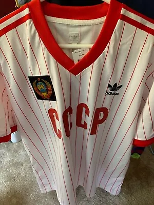 £99 • Buy Adidas Originals CCCP 1980 Football Shirt Retro Chic Unworn & Tagged SUPER RARE 