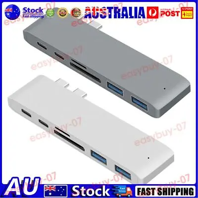 $20.17 • Buy AU Dual Type-C Hub 2 Ports USB 3.0 TF Card Reader Adapter For MacBook Pro Air