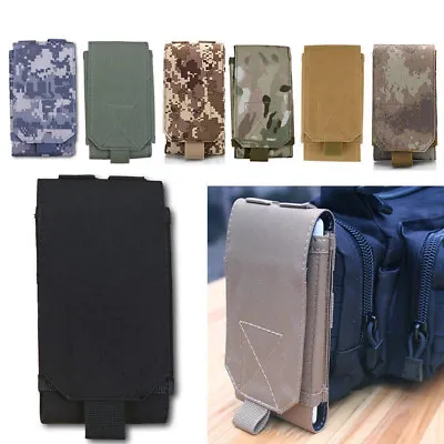 Universal Tactical Army Bag Mobile Phone Belt Loop Hook Cover Case Pouch Holster • £6.58