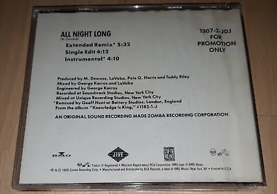 KOOL MOE DEE - All Night Long - Remix PROMO CD Single US RAP Hip Hop MEGA RARE • £14.53