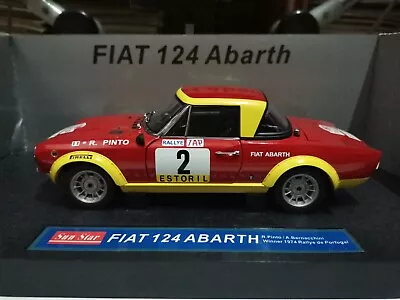 1:18 Fiat 124 Abarth R.pinto Winner 1974 Rallye De Portugal • $125