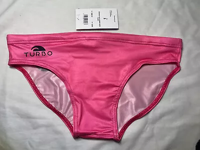 $39 • Buy Mens Turbo Water Polo Speedo SM / 32 Solid Pink Swim Brief