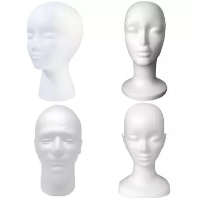 Stand Holder Styrofoam Mannequin Head Foam Mannequin Head Model Foam Wig Head • $15.21