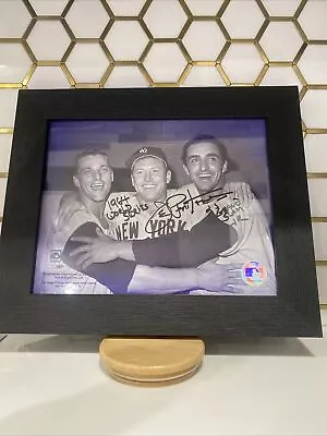 Joe Pepitone Framed Signed Photo - With Mantle & Maris - Steiner - Mlb Authentic • $19.95