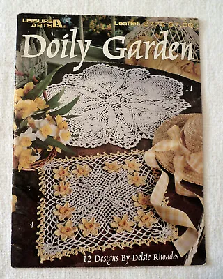 Leisure Arts Doily Garden Crochet Pattern Booklet #2772 • $7.95