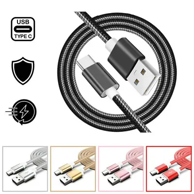 $6.99 • Buy 1M 2M 3M Braided USB Type C Data Charger Cable For Samsung Xiaomi Huawei Oppo